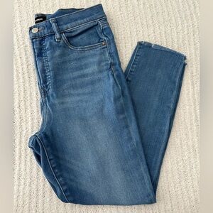 Express Cropped Skinny High Rise Jeans
